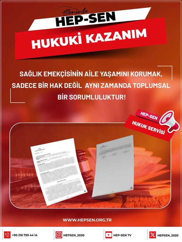 ​Sağlık Emekçisinin Aile Yaşamını Korumak, Sadece Bir Hak Değil Aynı Zamanda Toplumsal Bir Sorumluluktur!